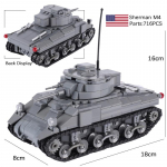 MOC II maailmas&otilde;ja USA s&otilde;jav&auml;e pealahingutank ehitusklotsid h&auml;vitaja LCM3 soomusmasin auto klotsid m&auml;nguasjad poiste kingitus