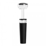 Vaakumveinikork, sisseehitatud vaakumpumbaga veinipudeli korgid, veinipudelite silikoonkorgid, &otilde;hueemalduskorgid, veinis&auml;&auml;stja black + transparent