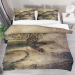 Sisalik Tekikoti Komplekt Roomaja Voodipesukomplektid King Suurus Poistele T&uuml;drukutele Konn Troopiline Loom Lilla &Otilde;ie Eksootiline Tekikott 70x133cm 2pcs white