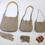 Stiil K&otilde;rgekvaliteediline Eritellimusel Valmistatud K&auml;sitsi &Otilde;mmeldud Evelyn Peapael Kiht Lehma Nahk Mitmek&uuml;lgne Mini Koppkott &Uuml;he &Otilde;la Ristkott Small size+18CM hall