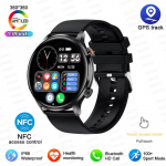 2025 Uus GPS-j&auml;lgimisega nutikell naistele AMOLED HD-ekraaniga, pulsi- ja verer&otilde;hum&otilde;&otilde;dikuga, BT-k&otilde;nedega, IP68 veekindel nutikell Huawei ja Xiaomi jaoks Black Silicone