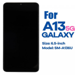 LCD-ekraan Puuteekraaniga digiteerimisraam Samsung Galaxy A13 5G SM-A136U jaoks