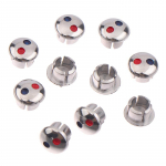 10 tk kraani k&auml;epide K&uuml;lma vee m&auml;rk Punane Sinine Silt Kaunistuskate K&ouml;&ouml;k Vannituba Mikserkraan M&auml;rkige segisti k&auml;epidemed