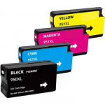 Pack de 4 Cartouches Compatibles HP 950-951 XL pour Imprimantes Office Jet Pro