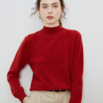 S&uuml;gis- ja talvine naiste kampsun, poolk&otilde;rge kaelus, 100% puhas villane kampsun, avar &otilde;huke kampsun &uuml;hev&auml;rviline pikkade varrukatega s&auml;rk XXL