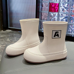 Talvised keskmise toruga tala suu Mood Uued naiste vihmasaapad Moodsad paksu tallaga libisemisvastased naiste vihmajalatsid libisemiskindlad v&auml;lisjalatsid 40-41