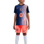 Nike Laste Kiiresti Kuivav T-s&auml;rk Academy Pro Kolmas Dri-FIT Seeria Barcelona Eelm&auml;ngu Jalgpall Mugavad L&uuml;hikeste Varrukatega Laste Topid HM4185-411 M blue