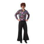 Halloweeni Meeste Retro 70ndate Disco Hip Hop &Uuml;likond Hippie Elvis Tr&uuml;kitud S&auml;rgi Komplekt M