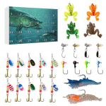 2025 Kalap&uuml;&uuml;gi Landi Advendikalender 24-p&auml;evane Tagasiarvestuskarp &Uuml;llatus S&ouml;&ouml;tadega P&uuml;hade Tagasiarvestuse Dekoratsioon J&otilde;ulukink Meestele Poistele Kalameestele E