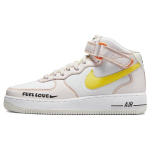 Nike Air Force 1 07 Mid Feel Love Naiste tossud Valge P&auml;rl-Roosa Aktiivroheline FD0869-100 38
