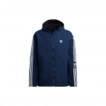 Adidas Originals Lock-Up Pf Jakk triibulise logoprindiga ja p&ouml;&ouml;ratava disainiga Meeste pealisr&otilde;ivad Tume-indigosinine HL9188 S