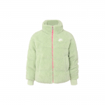 Nike logo tikitud muster seisakrae lukuga soe jakk naiste jakid roheline DV6676-343 L