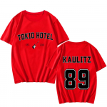 Tokyo Hotel Rock Band Print T-s&auml;rk Street Casual Suvine l&uuml;hikeste varrukatega universaalne T-s&auml;rk naistele ja meestele Riided Punk T-s&auml;rgid 2XL