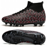 35-45 Unisex jalgpallisaapad noortele suured jalgpallisaapad kummist pehme tallaga pikad k&uuml;&uuml;ned AG professionaalsed kunstmuru treeningjalatsid 45 valge