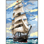 Canevas antique Grand m&acirc;t 45x60cm