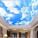 Laekleebis Sky Seinakleebis Lasteaeda Magamistuppa Elutuppa Pilvekleebised Lagedele 200 cm(W) x 140 cm(H)