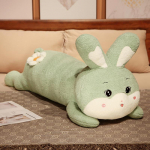 Suur lamav k&uuml;&uuml;lik pikk dekoratiivpadi pl&uuml;&uuml;sm&auml;nguasi nukk t&uuml;druk magav n&auml;pistusnukk laste kaltsnukk kingitus 80cm（0.8kg） roheline