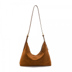 Naiste kott, &Uuml;he &otilde;la kott, Vabaaja kaenlakott, K&otilde;rge kvaliteediga ja moekas ehtsast nahast naiste kott pruun