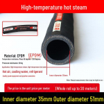 K&otilde;rge temperatuurikindel must kummivoolik: &Otilde;li-, &otilde;hu-, auru-, bensiini-, diislik&uuml;tuse-, veevoolik klambriga