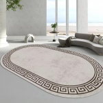 Ovaalne luksuslik elutoa vaip Kodu kaunistus Lihtne suur diivanilaud Vaibad Pestavad vaibad magamistuppa Voodi k&otilde;rvale P&otilde;randale Pehmed matid 80x120cm