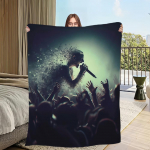 B&auml;nd L-Linkin P-Park Tekk Flanell soe mugavus pehme pl&uuml;&uuml;sist tekk Piknikuks Voodid Diivanid Kodud Ja Magamistoad 30x40in