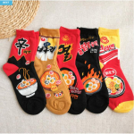 K‑Ramen Sokid 5-paariline komplekt &ndash; Korea kiirnuudlite teema EU 35~41