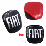 1pcs 3D black 9cm 7.5cm 7cm Epoxy Car Front Front grill Rear Bumper tail door trunk Emblem sticker styling Accessories For FIAT FIAT Epoxy sticker