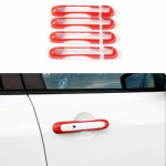 4pcs Exterior Door Handle erts Cover Shell Trim Red For Jeep Renegade 2016+