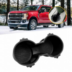 For Ford 2015-2017 F-150 Front Dual Bottle Seat Holder Cup Rubber ert Black V