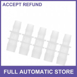 Five Plastic Hose Barb Fitting 7/16 to 9/16 Hose ID Connectors Clear Universal