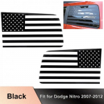 Must tagumise akna kleebis, dekoratiivliist 07-12 Dodge Nitro jaoks, lipuga