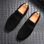 Mood Uus Mood Meeste V&otilde;lu Teravaotsalised Suede Slip-on Penny Oxford Kingad Vabaaja Kingad Homecoming Pulmakleit Balling Zapatillas Hombre 38 must