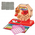 Chandini Manuaalne Bingo Masin, Loteriimasin, Bingo M&auml;ngumasin, Bingo M&auml;ngukaardid, Pallide Komplekt, Numbritega Pallid (Valge) 1-90