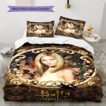 Buffy The Vampire Slayer Muster Voodipesu Tekikott Komplekt Tekikott Padjap&uuml;&uuml;r Kodu Kaunistus Kingitus (1 * tekikott + 2 * padjap&uuml;&uuml;ri, ilma s&uuml;damikuta) 135x200cm