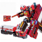 Uus metallist Cardbot GIGANT REX Muunduv robot autoks Tegevuskujud RASKERAUA kaardiga Muunduv auto Mudel M&auml;nguasjad Kingitus