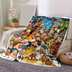 1 tk, Disney tegelased (4) Mugav flanellist pleed T&auml;iuslik kingitus magamistuppa, elutuppa, reisimiseks, telkimiseks, autosse 150x200cm gray