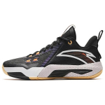 Anta Speed Battle 5 Textile, Synthetic Leather, TPU Cushioning, Wear Resistant Mid top Basketball Shoes Men's Black 112341113-9 42