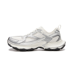 Li Ning Slip Resistant, Abrasion Resistant, Breathable Low top Chunky Sneakers Men's White Silver AGCW055-4 39