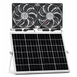 Kiire p&auml;ikeseenergial t&ouml;&ouml;tav heitventilaator 12V 3000 p/min harjadeta mootoriga ventilatsioonis&uuml;steemid kuuride, matkaautode, kanakuuride jaoks 1