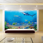 3D looma tapeet Ookeani fototapeet seintele 3D elutoa magamistoa kodu kaunistus seinapaber 200 cm(W) x 140 cm(H) blue