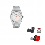 TISSOT PRX Kvartsmehhanismiga 100m Veekindel Meeste K&auml;ekell 40mm H&otilde;bedane sihver Roostevabast terasest korpus T137.410.11.031.00 Regular Watch Box
