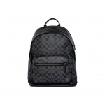 Coach West 35 Klassikaline t&otilde;mblukuga Suure mahutavusega Monogrammiga kaetud l&otilde;uendist ja vasikanahast seljakott Meeste seljakott Must 2736-QBAF4 Basic Set (Bag+Dust Bag)