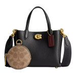 Coach Willow 18 Br&auml;ndi logo Eemaldatav &otilde;larihm Krokodillimuster nahast T&otilde;mblukuga kott Ostukott &Otilde;lakott Crossbody K&auml;ekott V&auml;ike Naiste kott CW549-B4M2 Basic Set (Bag+Dust Bag)