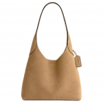 Coach Brooklyn 28 Logoga Plaadiga Suede Koti Kotid Naiste Koti Kotid Beež CW637-B4SN Basic Set (Bag+Dust Bag)