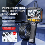 T&ouml;&ouml;stuslik endoskoobikaamera 4,3-tolline IPS-ekraan IP67 Veekindel HD1080P 8 mm Objektiiv Toru Kanalisatsiooni Kontrollkaamera Boroskoop Autodele 2m long 5.5mm
