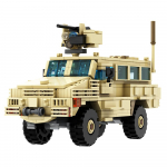 Gobricks MOC MRAP S&otilde;jaline S&otilde;iduk Auto Seeria Klotsid Miinikindel 4x4 RG-33L RG-31 M142 M1296 CROWS Ehitusklotsid M&auml;nguasi