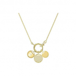 Swarovski Ginger v&otilde;lu kuldkattega kaelakee Naiste kaelakee Valge 5567530 White