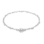 Swarovski Peen Lilled Mitmev&auml;rvilise L&otilde;ikega Kaelakee Naiste kaelakee Valge 5644666 Box+Shopping Bag (Random Color)