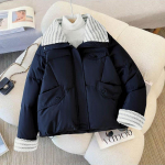 Naiste paksendatud pl&uuml;&uuml;sist talvine tuulejope, &uuml;lem&otilde;&otilde;duline, veekindel, vabaaja lukuga pusa L must