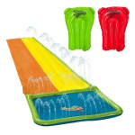 Vesitoboggan Wham-O Slip N Slide Kaheosaline basseini ja 2 boogie-lauaga &ndash; &Uuml;lipikk 5,5m veem&auml;ng aeda puhas